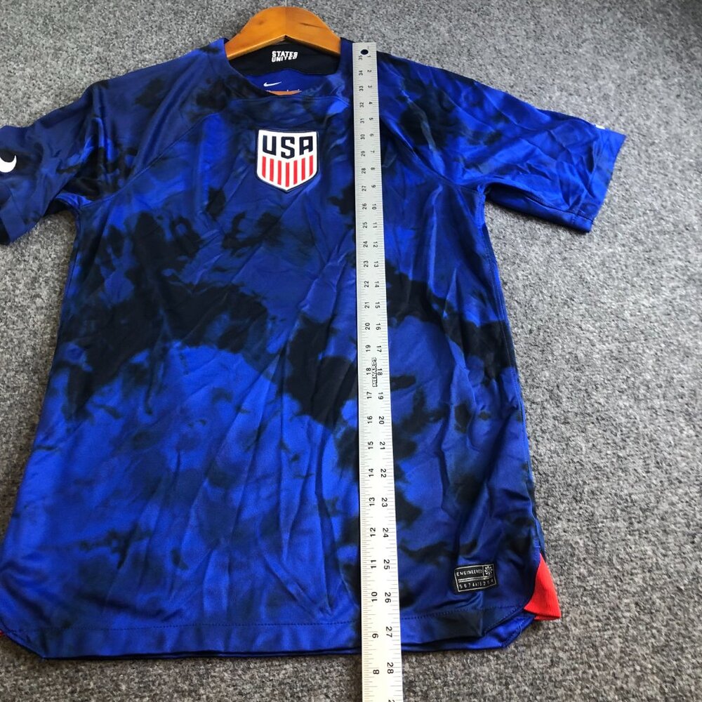Nike USA 2022/23 Stadium Away Soccer Jersey Mens SMall Blue DN0705 USMNT - Picture 6 of 11